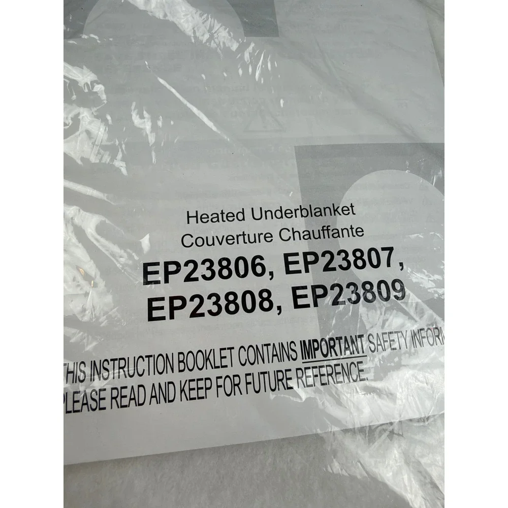 Twin Heated Underblanket Electric Mattress Pad White Brand New Package Blanket